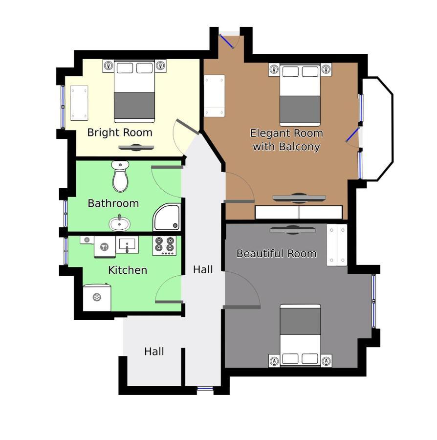 Aday - Villa Firenze - 2 Bedrooms Bright Apartment Aalborg Exterior foto